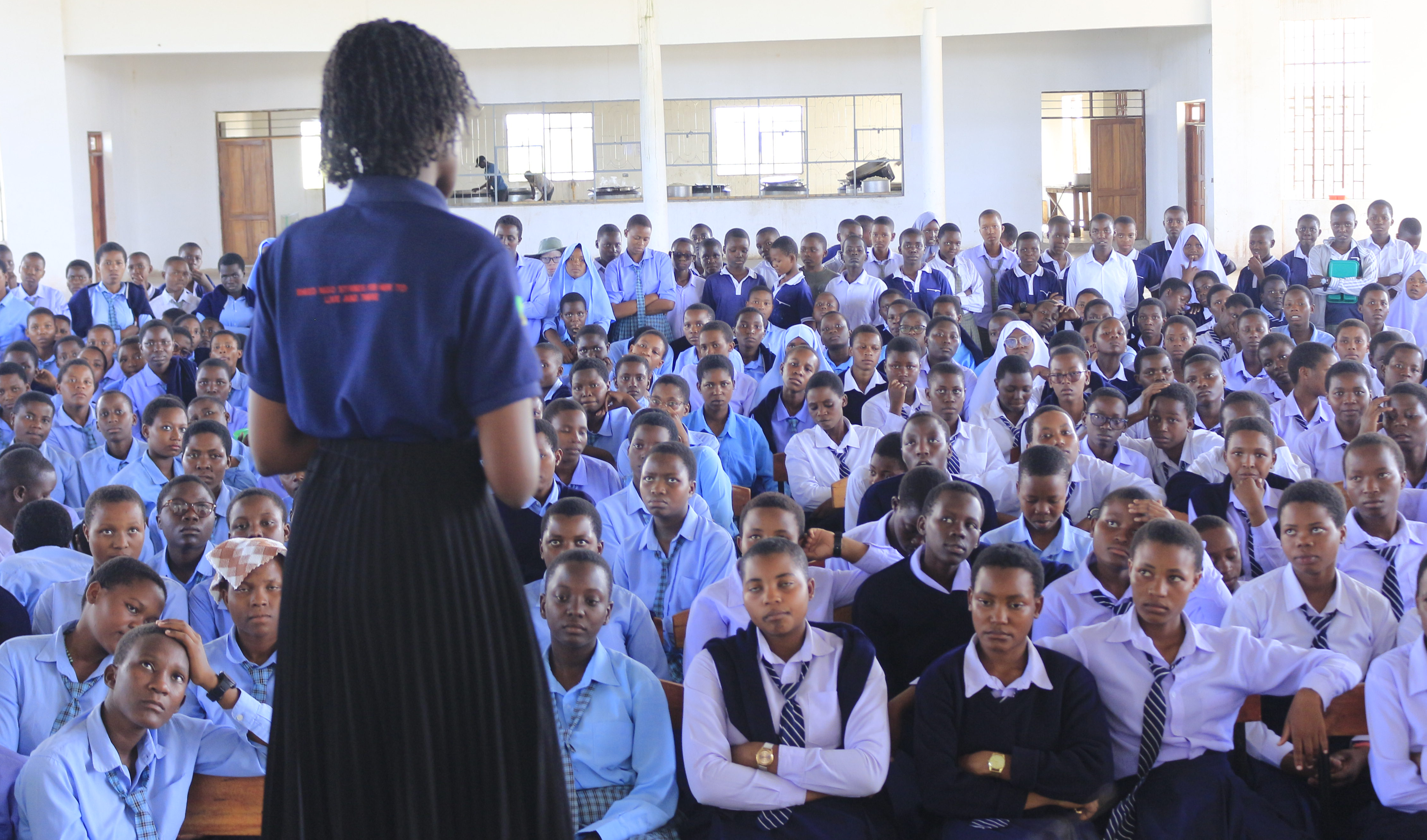 SHEHA PROJECT BENEFICIARIES AT MWANZA GIRLS SECONDARY SCHOOL PARTICIPATING IN MENTORSHIP MEETING